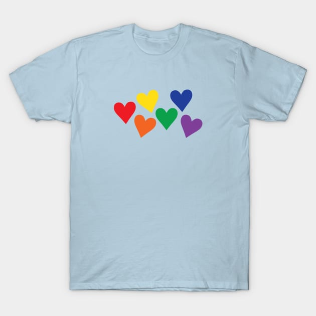 Hearts Pride T-Shirt by DADDY DD